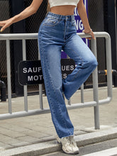 Seam Detail Raw Hem Jeans Sai Feel